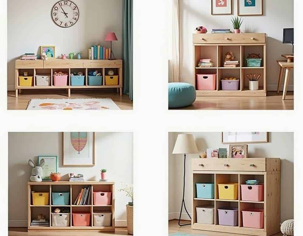 Kinder-Regale mit Boxen Kinder-Regale mit Boxen