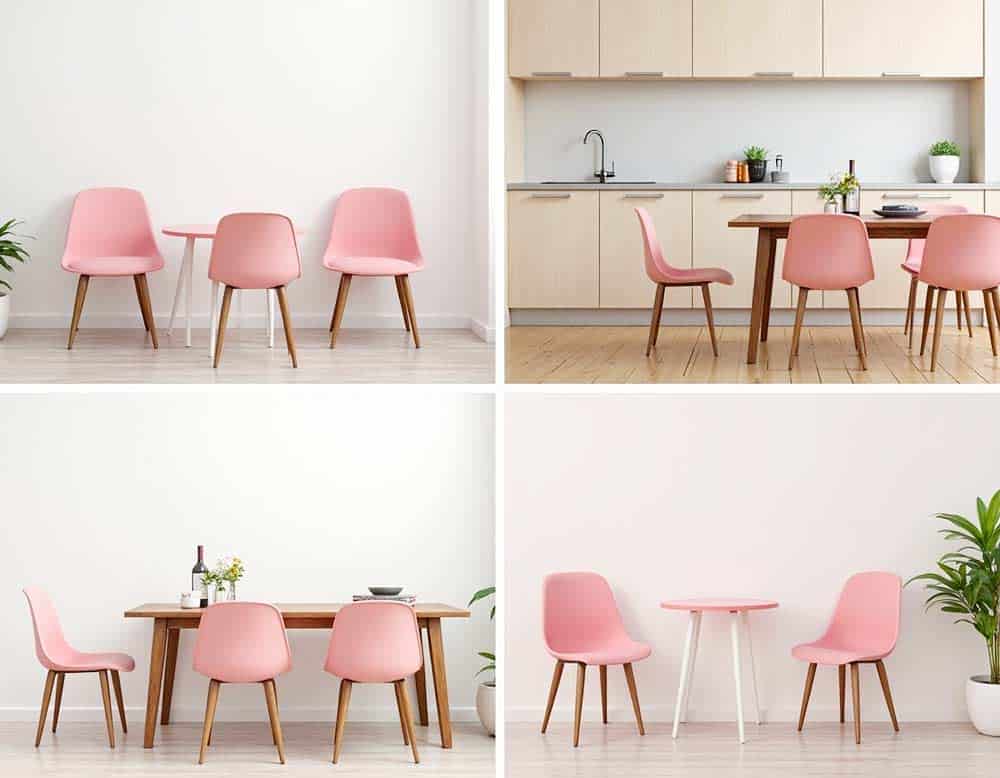 Stühle in Rosa Stühle in Rosa